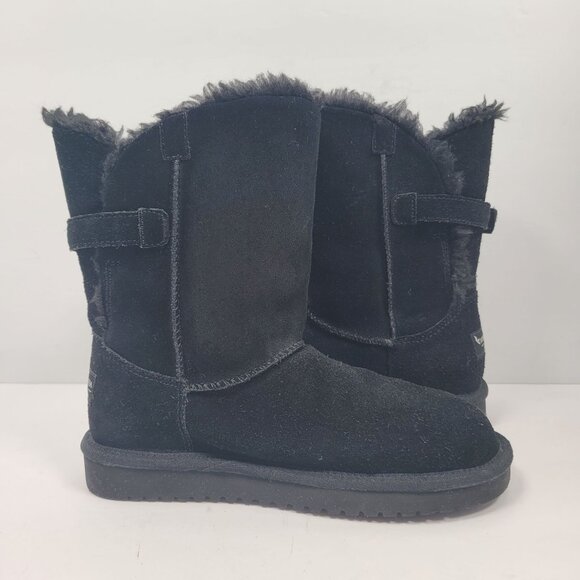 Koolaburra By UGG Women's Remley Short Black Suede Boots 1105792 US Size 6 - Picture 6 of 11